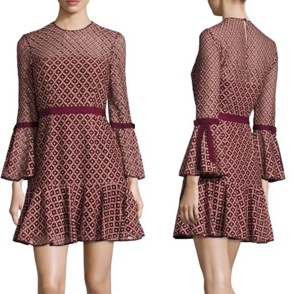 cinq a sept Dresses & Skirts - cinq a sept Cossette Lace Bell-Sleeve Dress